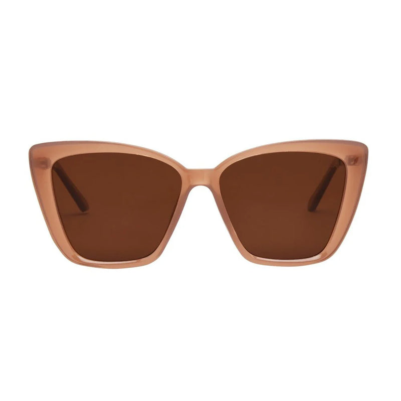 I-SEA ALOHA FOX DUSTY ROSE / BROWN POLARIZED LENS SUNGLASSES 