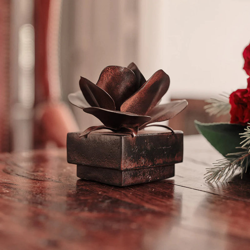 JAN BARBOGLIO ROSA SQUARE WITH ROSE BOX