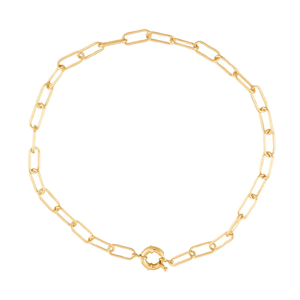 Christina Greene 18K Gold-Filled Paper Clip Chain Necklace