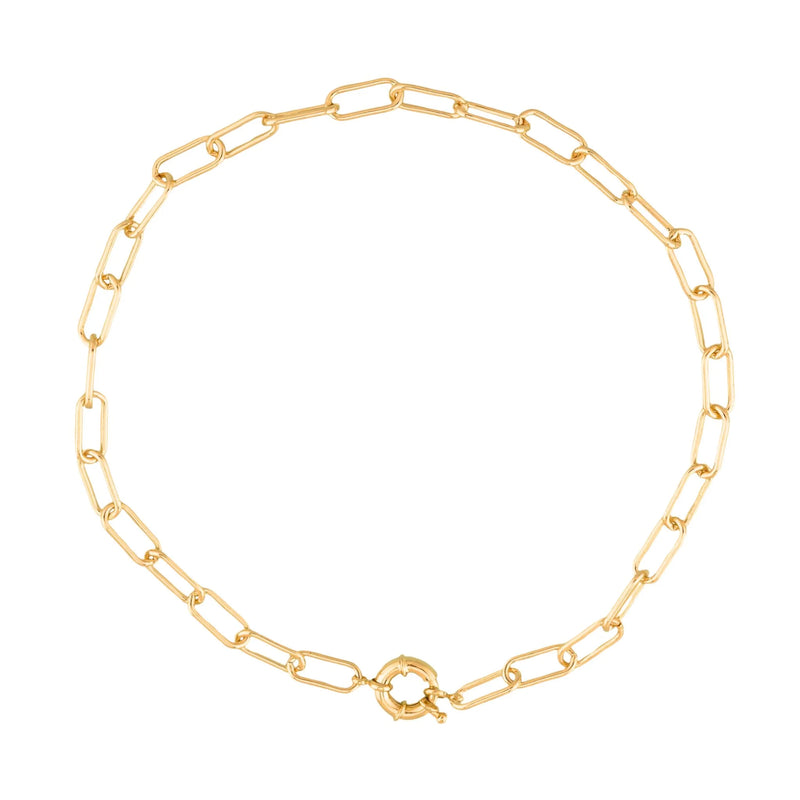 Christina Greene 18K Gold-Filled Paper Clip Chain Necklace