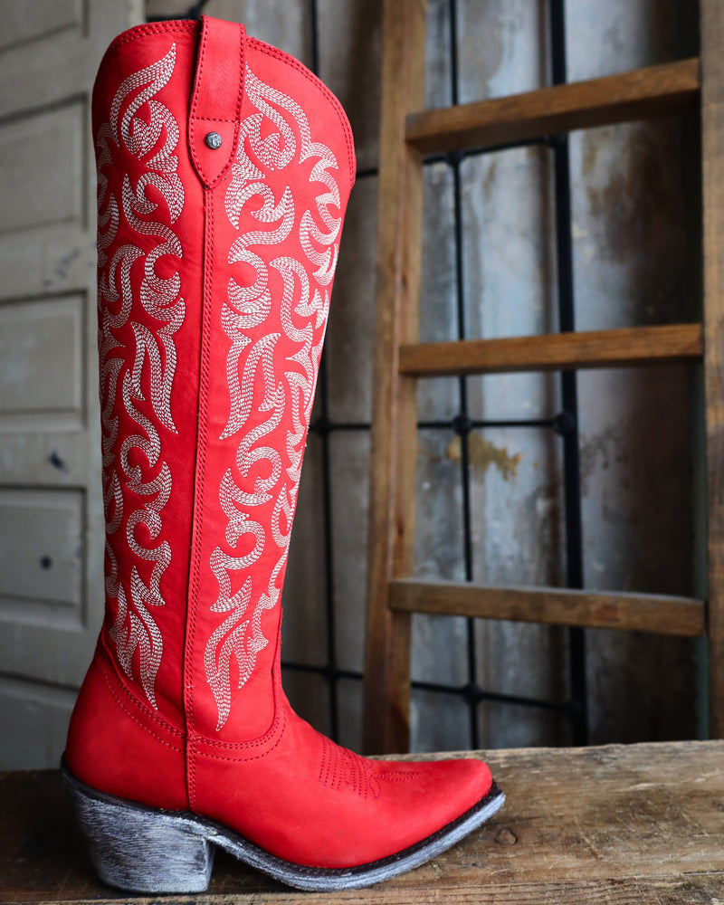 Cowboy boots women red best sale