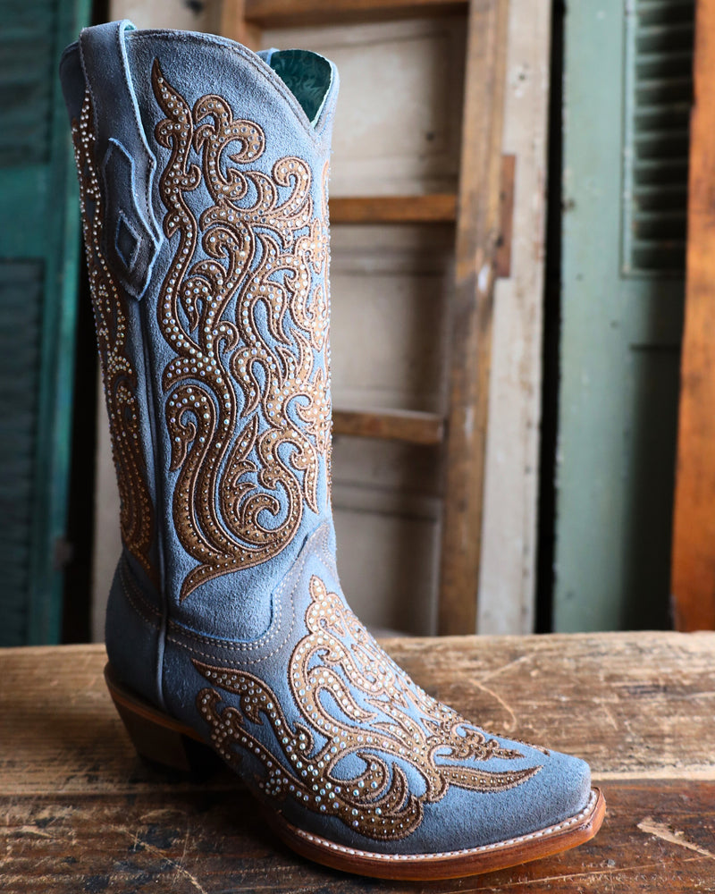 Sky Blue Glitter Corral Glitter Women's Corral Light Blue Western