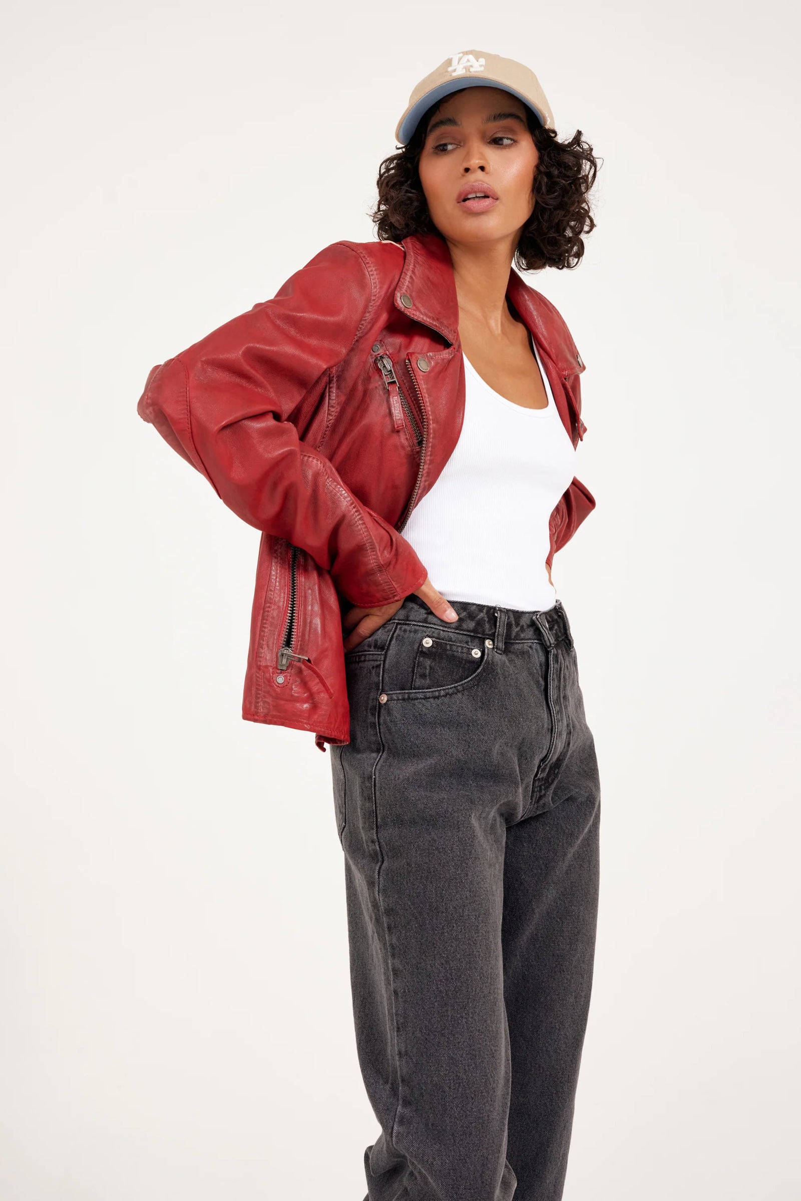 MAURITIUS WOMEN'S CHRISTY STAR WITH BUCKLES JACKET- RED – Maverick