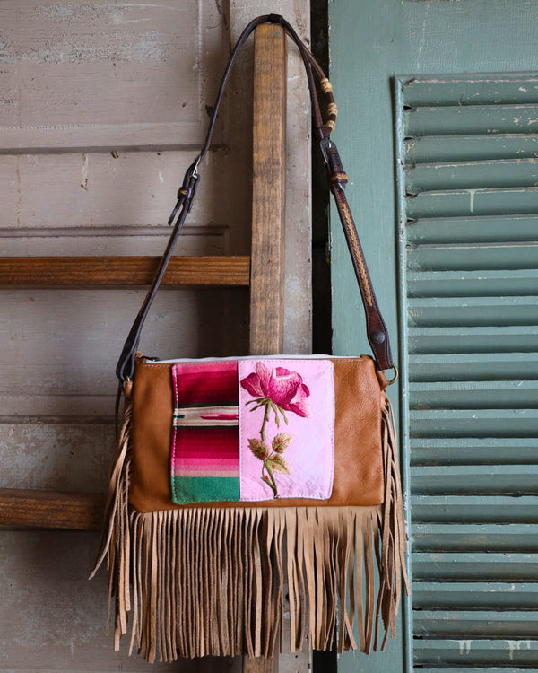 TOTEM TAN FRINGE ROSE HEADSTALL BAG