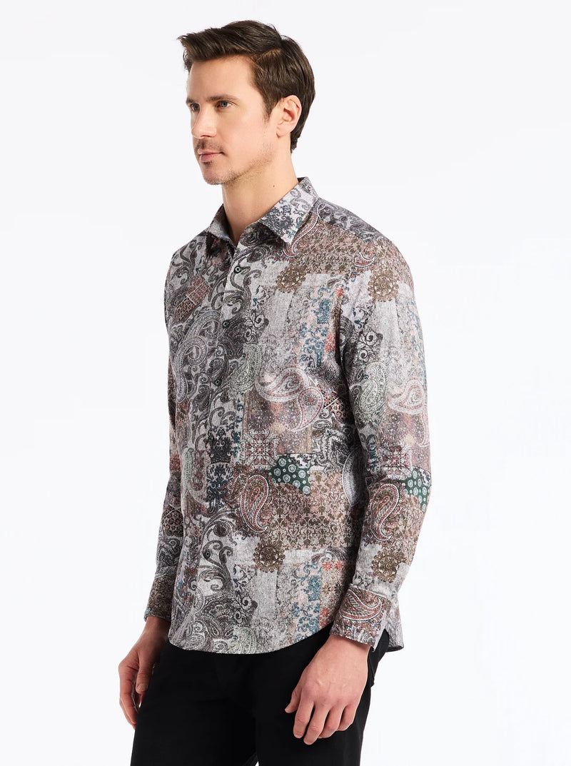 ROBERT GRAHAM REMSEN LONG SLEEVE BUTTON DOWN SHIRT