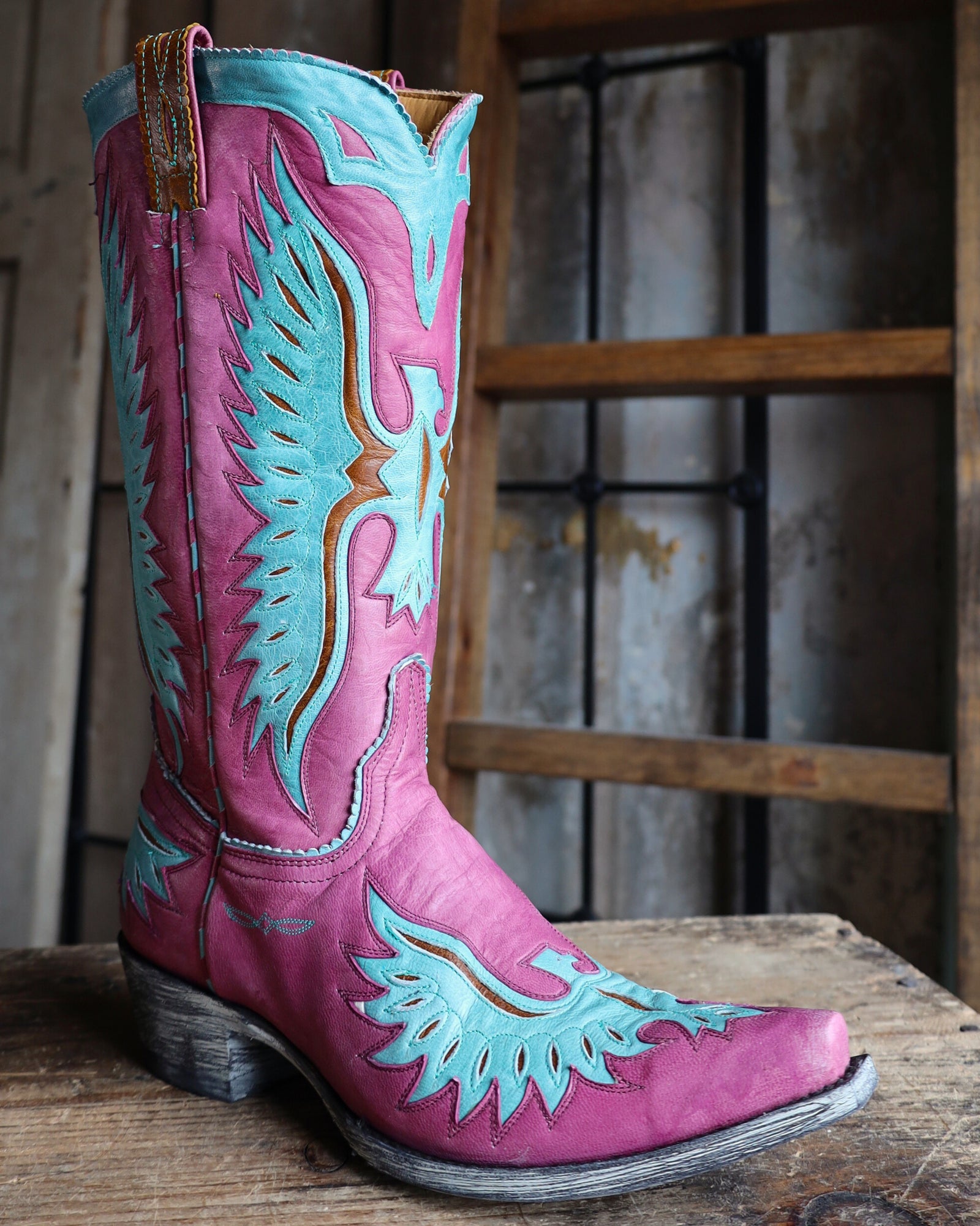 Old Gringo Women s Eagle Boot Purple Aqua Purple Aqua 10