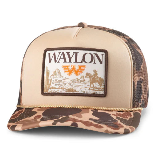 American Needle Mallard Foamy Hat Waylon Jennings