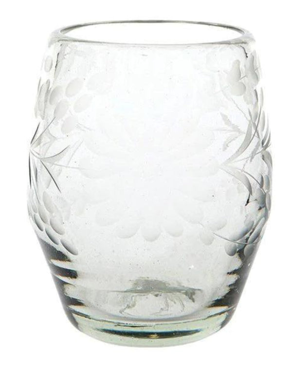 ROSE ANN HALL CONDESSA STEMLESS WINE GLASS- CRYSTAL