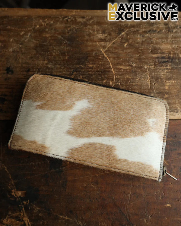 Maverick Exclusive Hair On Hide Saddle Tan Zip Wall