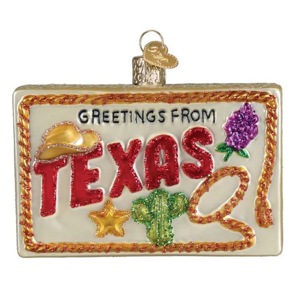 Texas Postcard Ornament