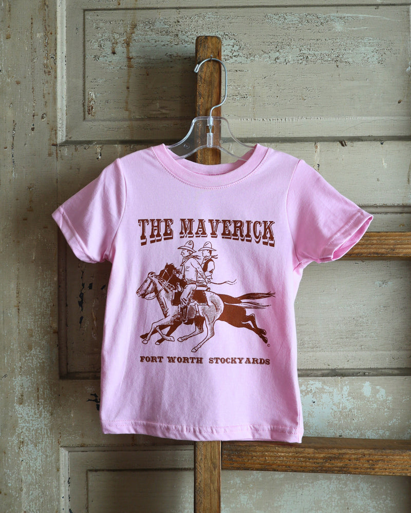 MAVERICK TODDLER 2 RIDERS TEE- PINK