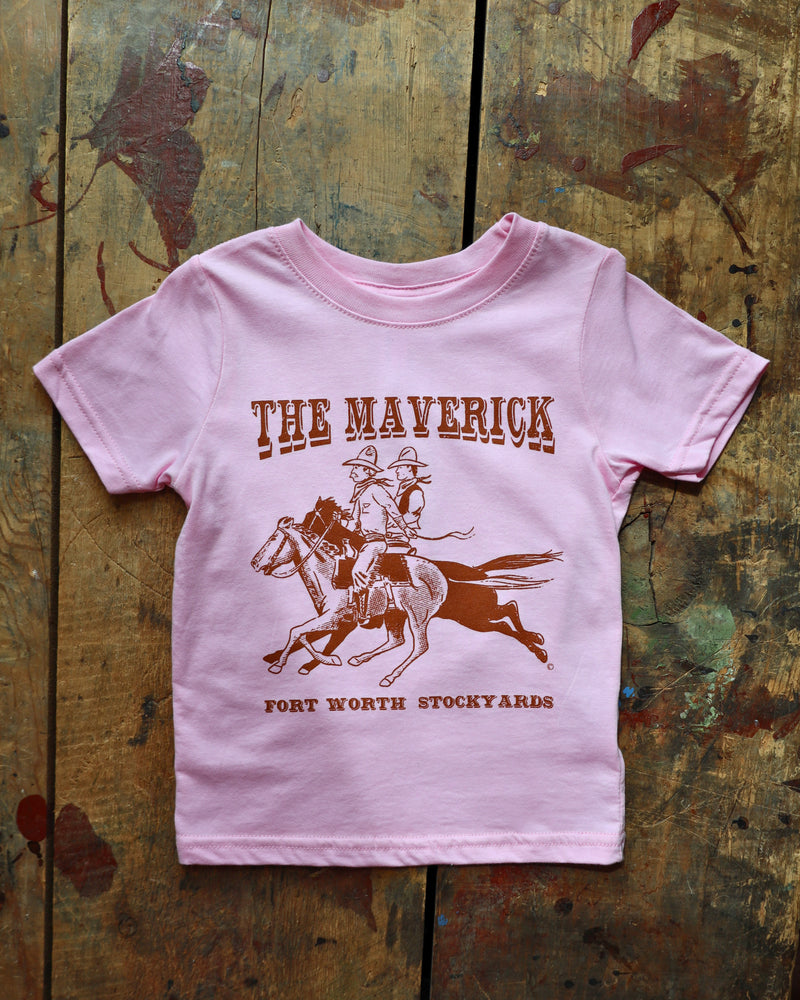 MAVERICK TODDLER 2 RIDERS TEE- PINK