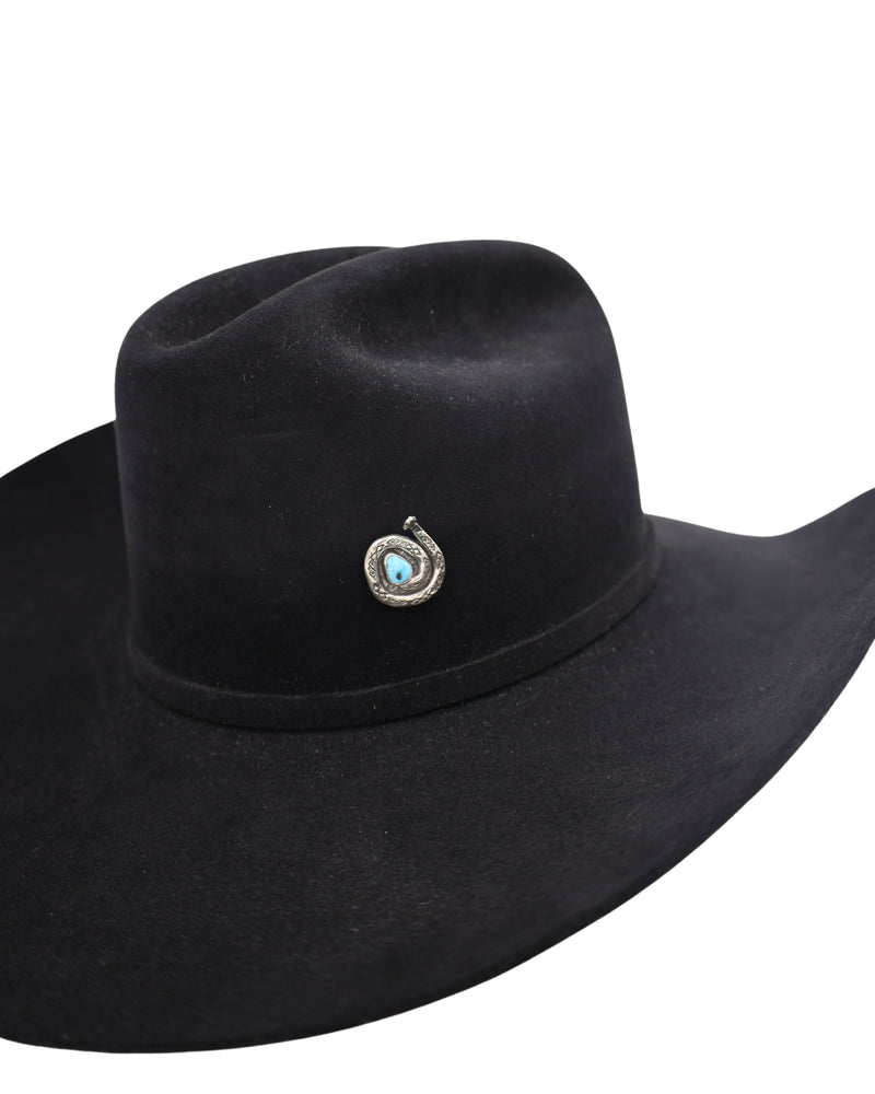 HALLETT PEAK COILED RATTLESNAKE HAT PIN
