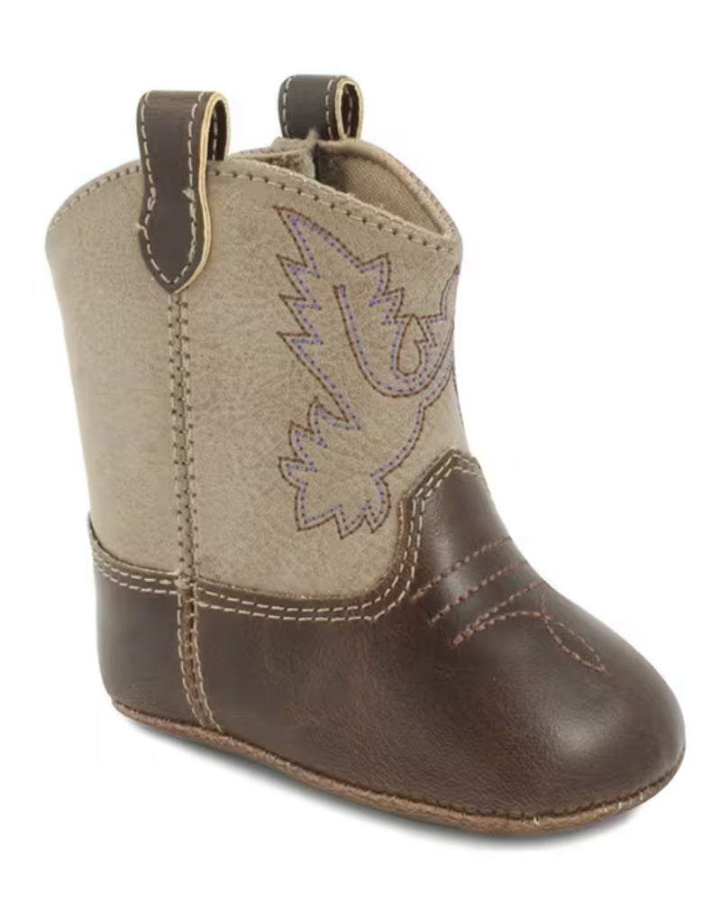 INFANT BOOTS IN BROWN AND TAN