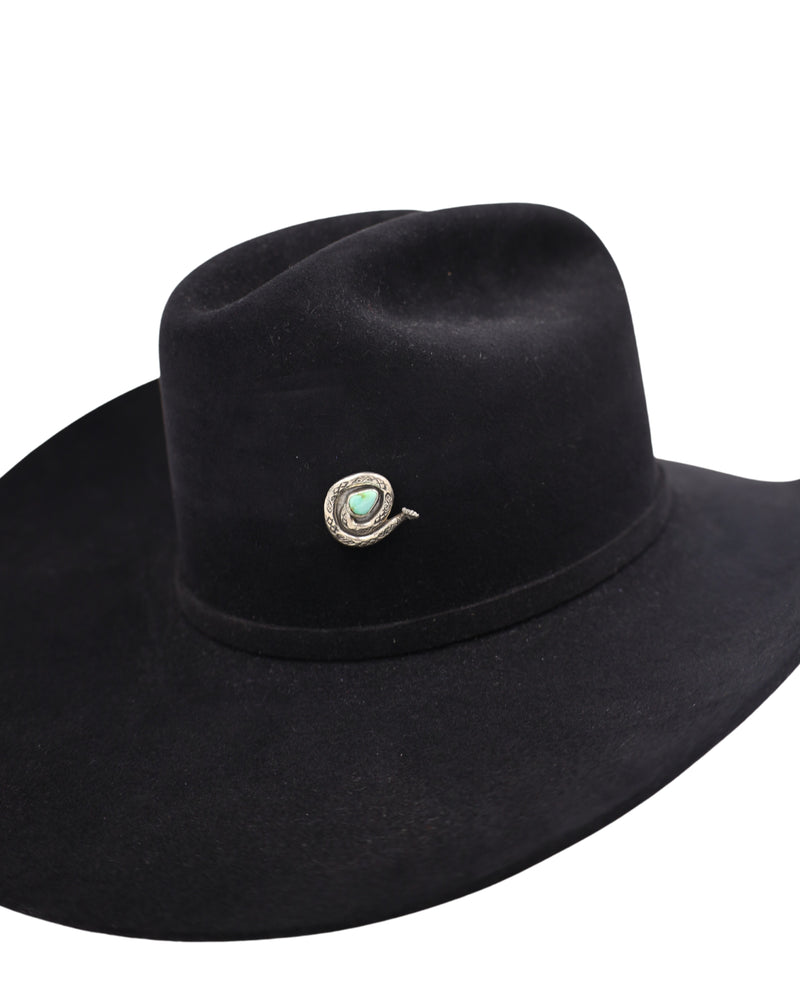 HALLETT PEAK COILED RATTLESNAKE HAT PIN
