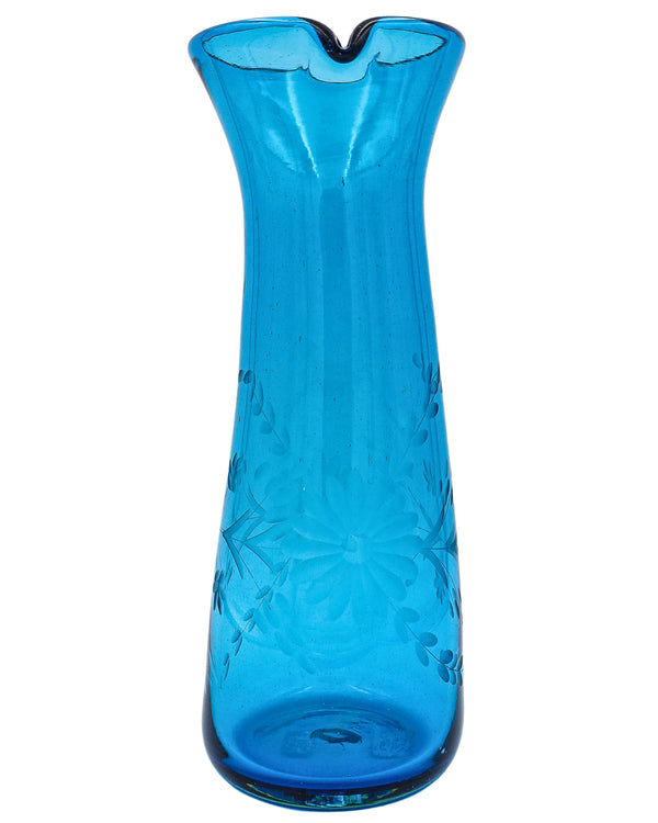 CARAFE,ENGRAVED AQUA