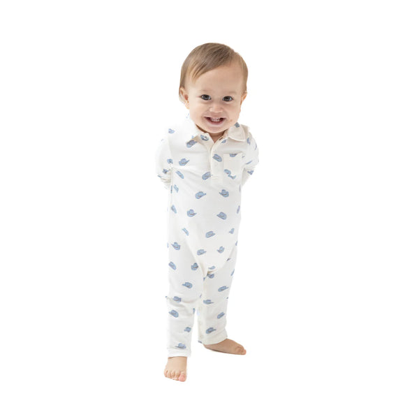 Angel Dear Petite Cowboy Hats Polo Romper