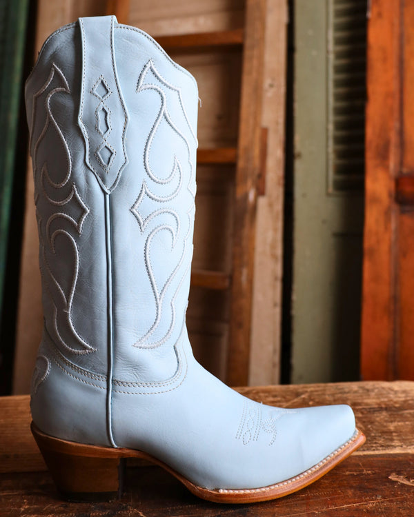 CORRAL WOMEN'S BABY BLUE EMBROIDERY WESTERN BOOT