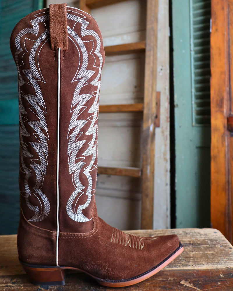 CABORCA SILVER BY LIBERTY BLACK WOMEN'S SERENA GAMUZA ARENA BROWN 16.5 Maverick Fine Western Wear CABORCA SILVER BY LIBERTY BLACK WOMEN'S SERENA GAMUZA ARENA BROWN 16.5 Maverick Fine Western Wear
