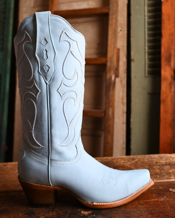 CORRAL WOMEN'S BABY BLUE EMBROIDERY WESTERN BOOT