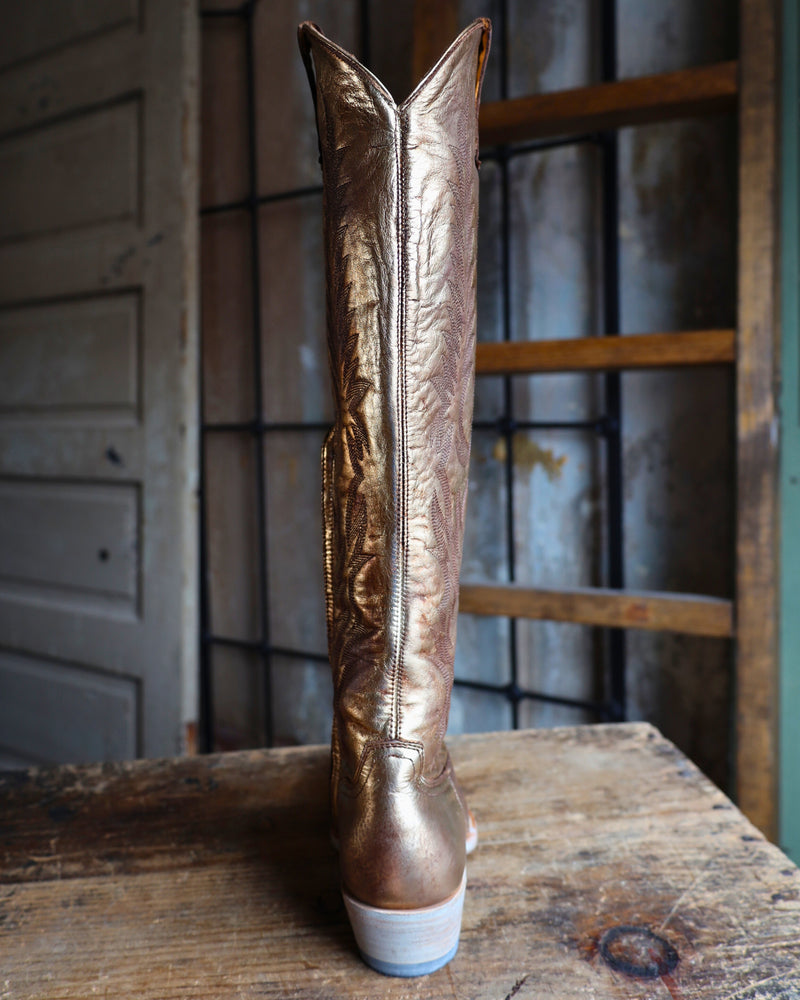 Maverick Exclusive OLD GRINGO WOMEN'S MAYRA GOLD 18" BOOT GOLD / 8.5 Maverick Exclusive OLD GRINGO WOMEN'S MAYRA GOLD 18" BOOT GOLD / 8.5