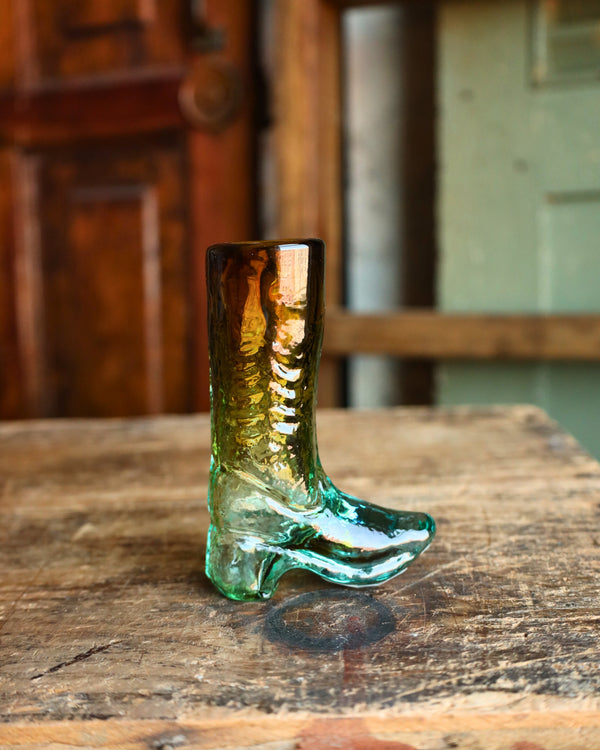 Recycled Glass Boot Shot Glass