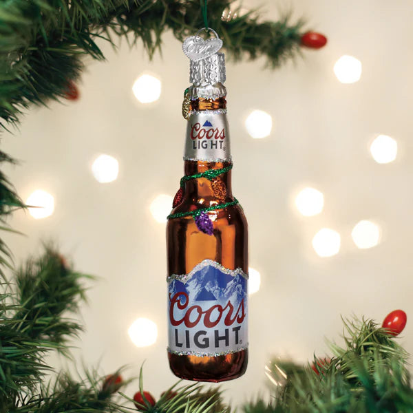 Holiday Coors Light Bottle Ornament