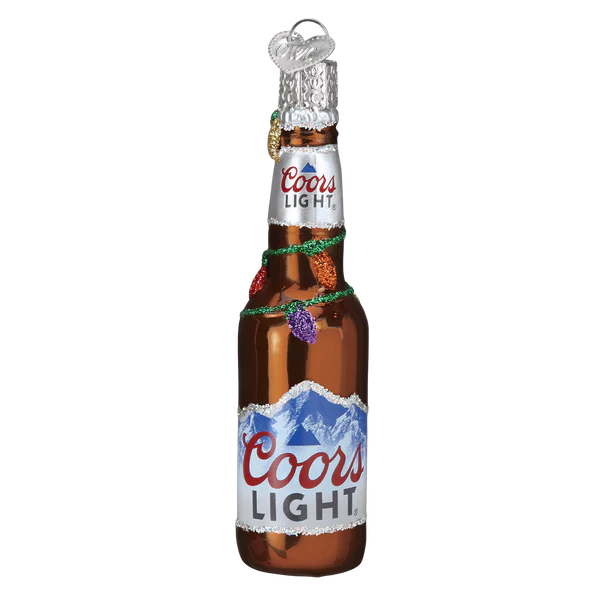 Holiday Coors Light Bottle Ornament