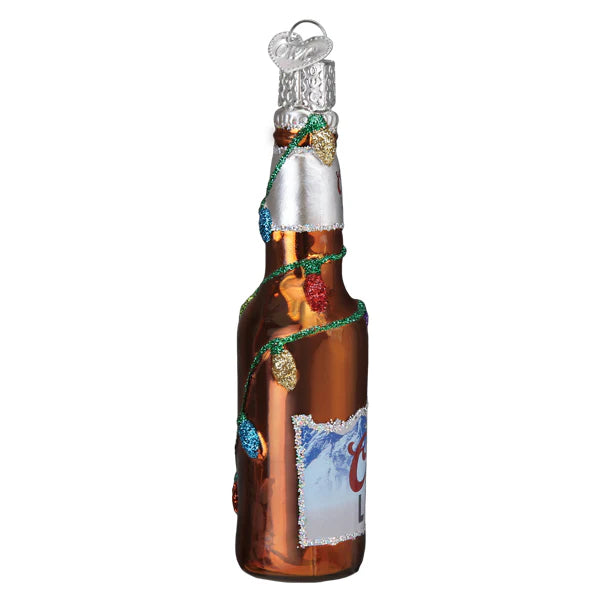 Holiday Coors Light Bottle Ornament