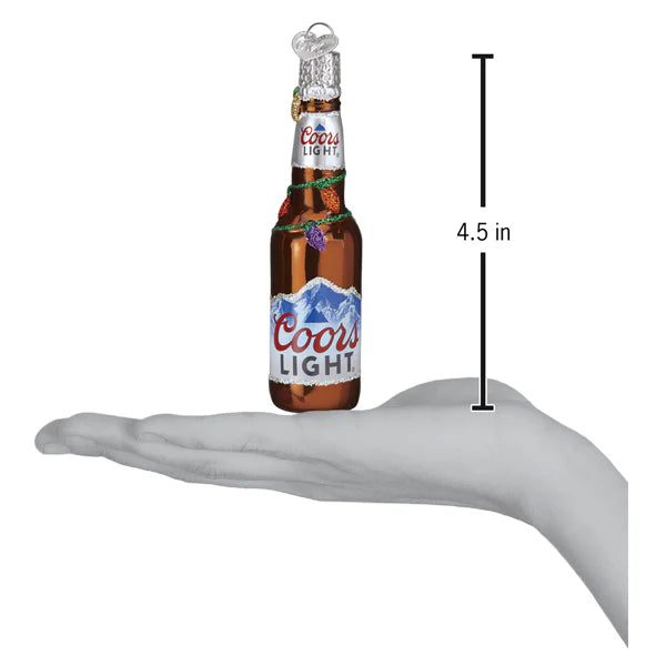 Holiday Coors Light Bottle Ornament