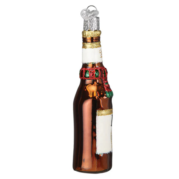 Holiday Miller Lite Bottle Ornament