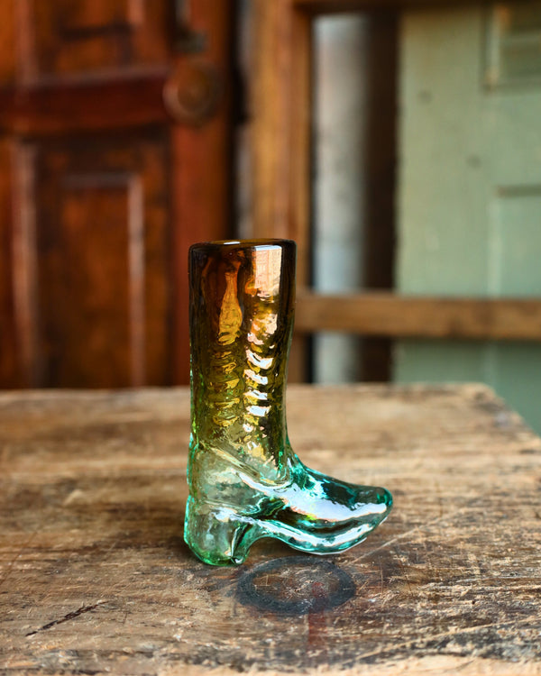 Recycled Glass Boot Shot Glass