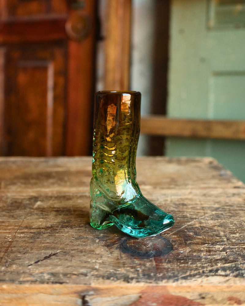 Recycled Glass Boot Shot Glass