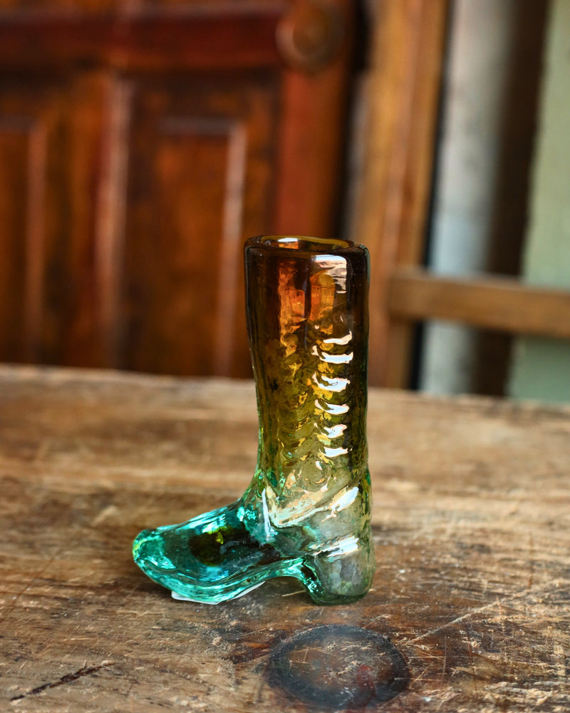 Recycled Glass Boot Shot Glass