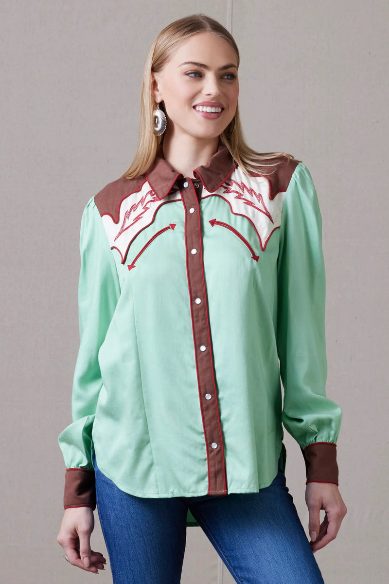 DOUBLE D RANCH WILDING HEARTS BLOUSE