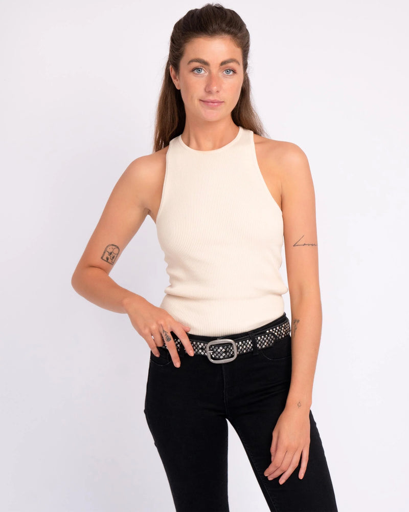 
Amsterdam Heritage Britta | Pyramid Multi Studded Leather Belt
