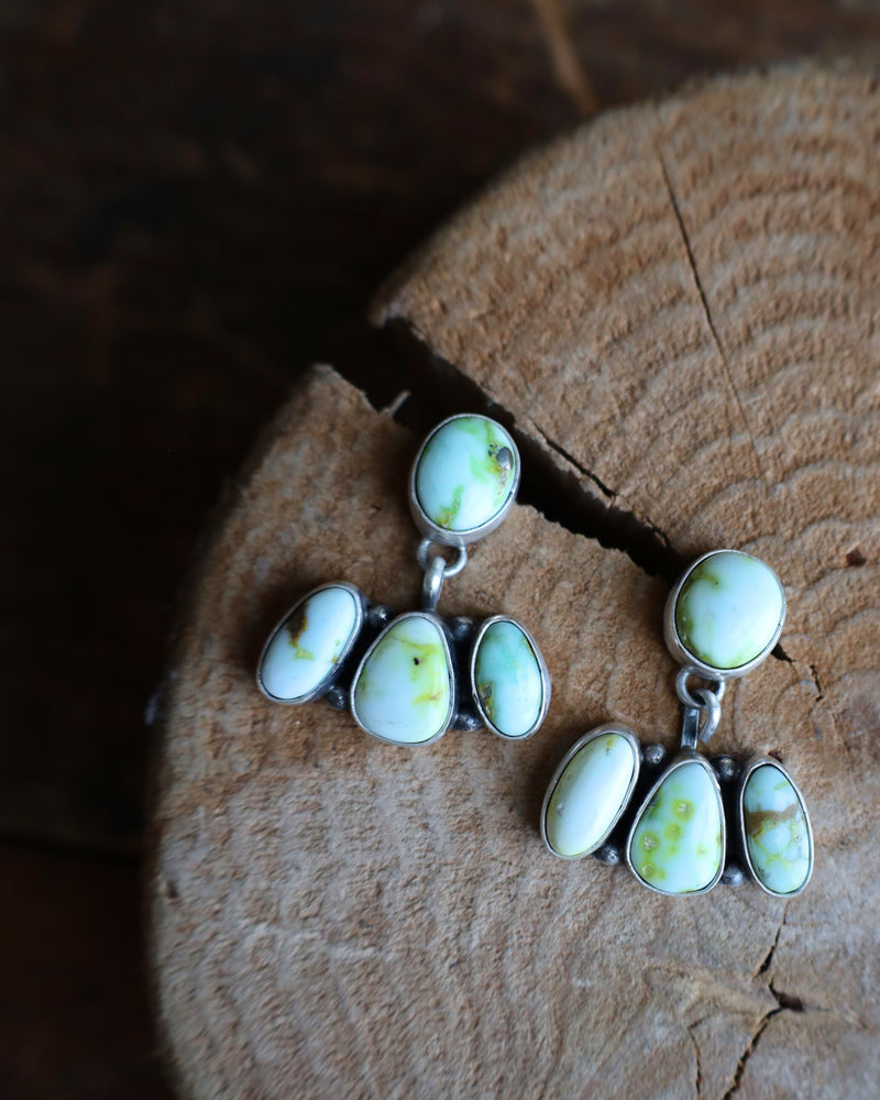 4 Palomino Turquoise Drop Post Earring