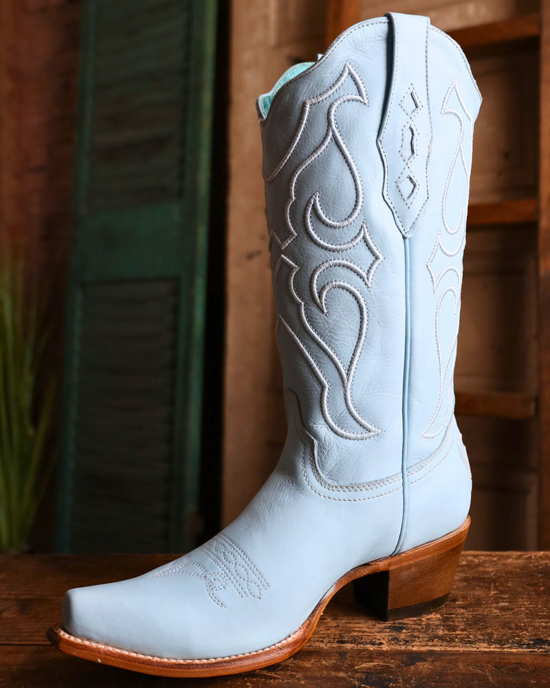 CORRAL WOMEN'S BABY BLUE EMBROIDERY WESTERN BOOT