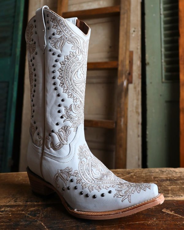 CIRCLE G BY CORRAL WOMEN'S STUDS & EMBROIDERY BOOT