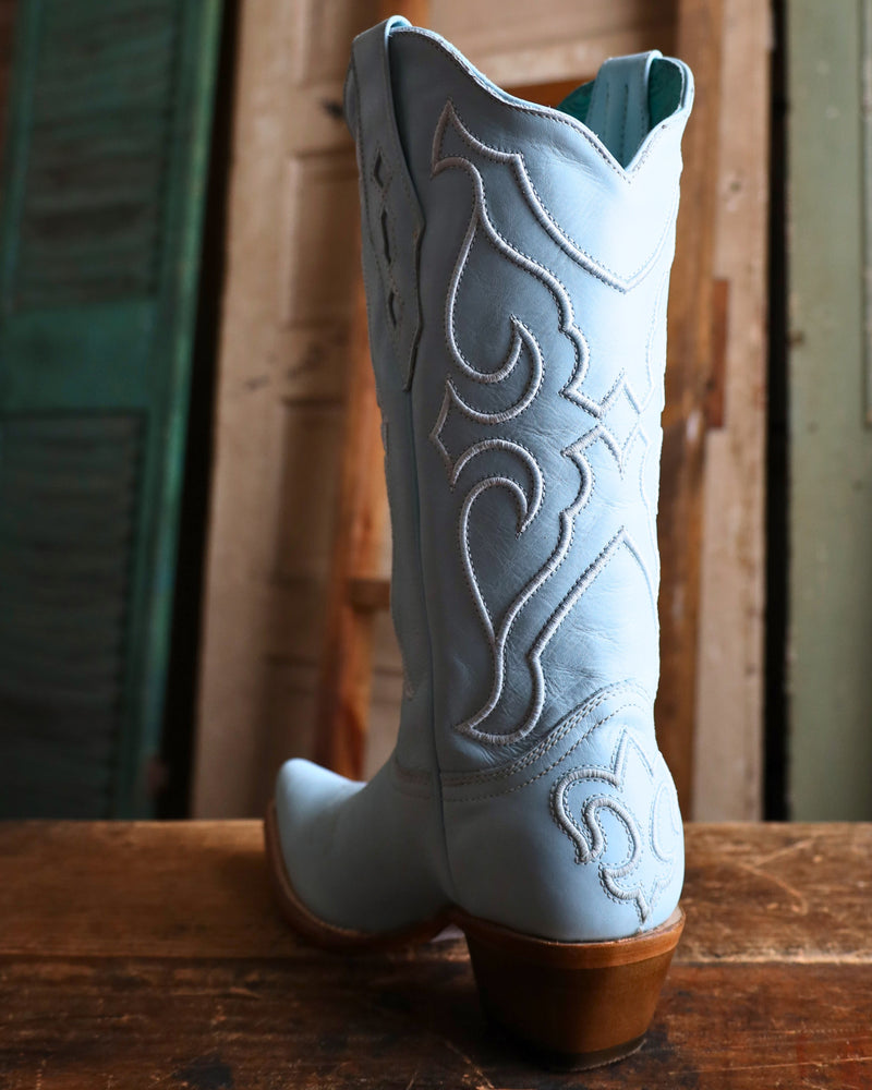 CORRAL WOMEN'S BABY BLUE EMBROIDERY WESTERN BOOT