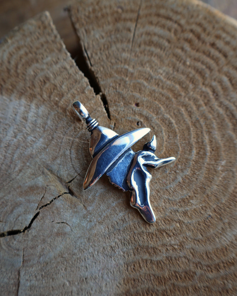 Coreen Cordova Silver Cowboy Pendant 