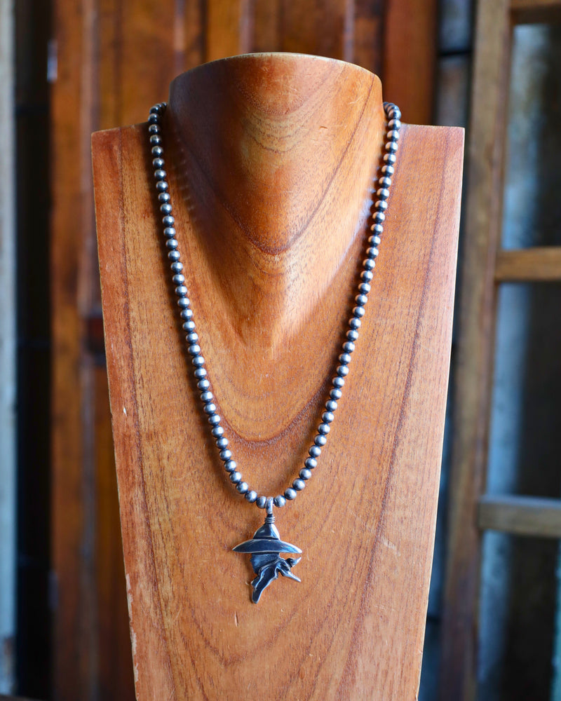 Coreen Cordova Silver Cowboy Pendant 