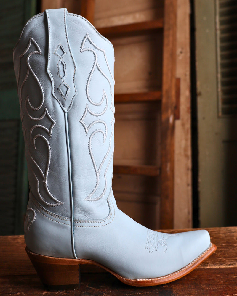 CORRAL WOMEN'S BABY BLUE EMBROIDERY WESTERN BOOT