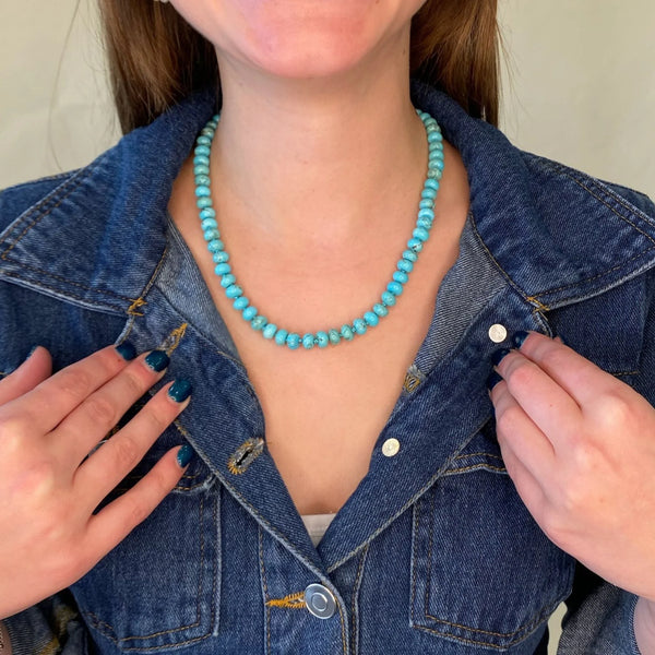 Christina Greene Eternal Turquoise Beaded Knotted Necklace