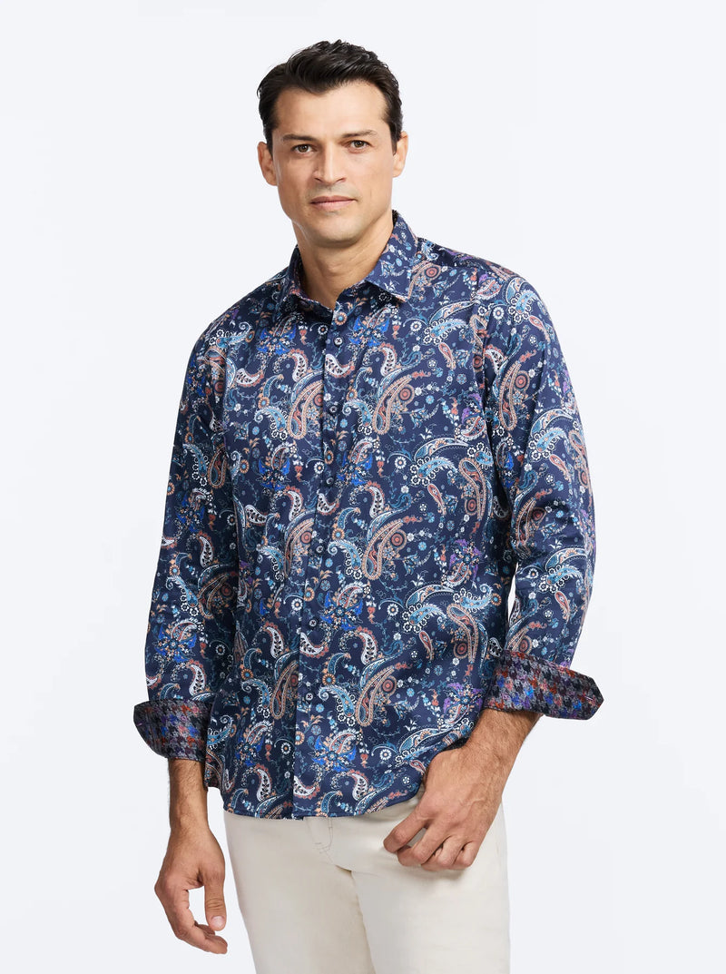 ROBERT GRAHAM CHANDLER LONG SLEEVE BUTTON DOWN SHIRT