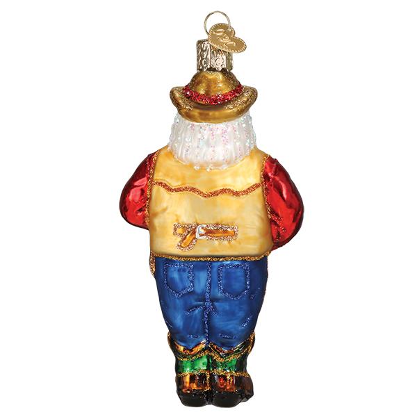 WESTERN SANTA ORNAMENT