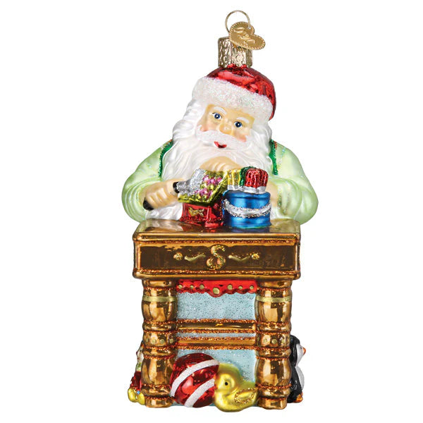 Workshop Santa Ornament