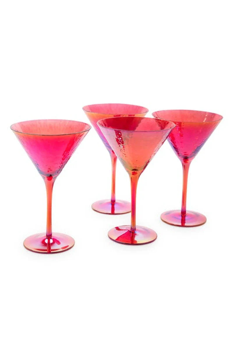 Zodax Red Luster Martini Glass