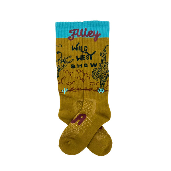 Fringe x Lucky Chuck Cactus Alley - Wild West Show Tan Performance Socks