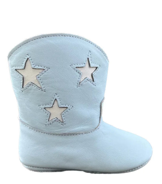Nomandino Baby's Spark Baby Blue/ White Stars Boot